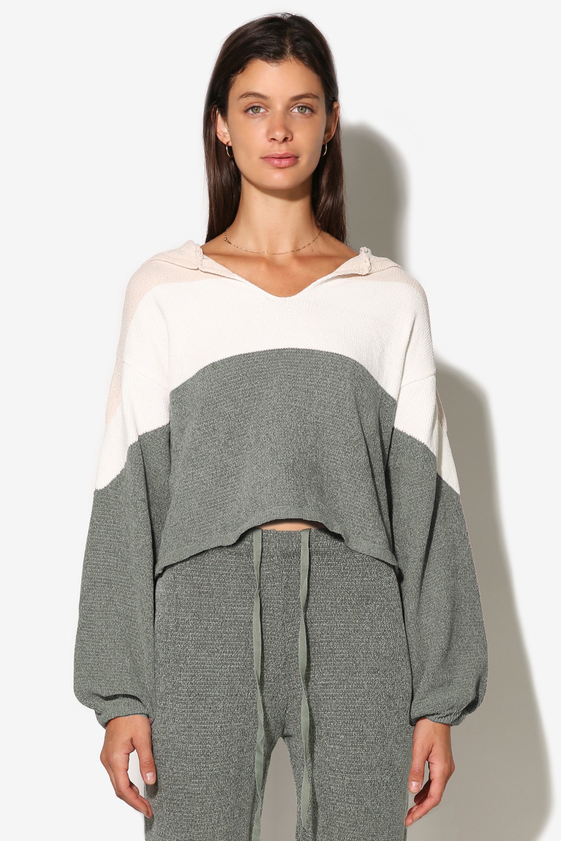 Chenille Knit Hoodie