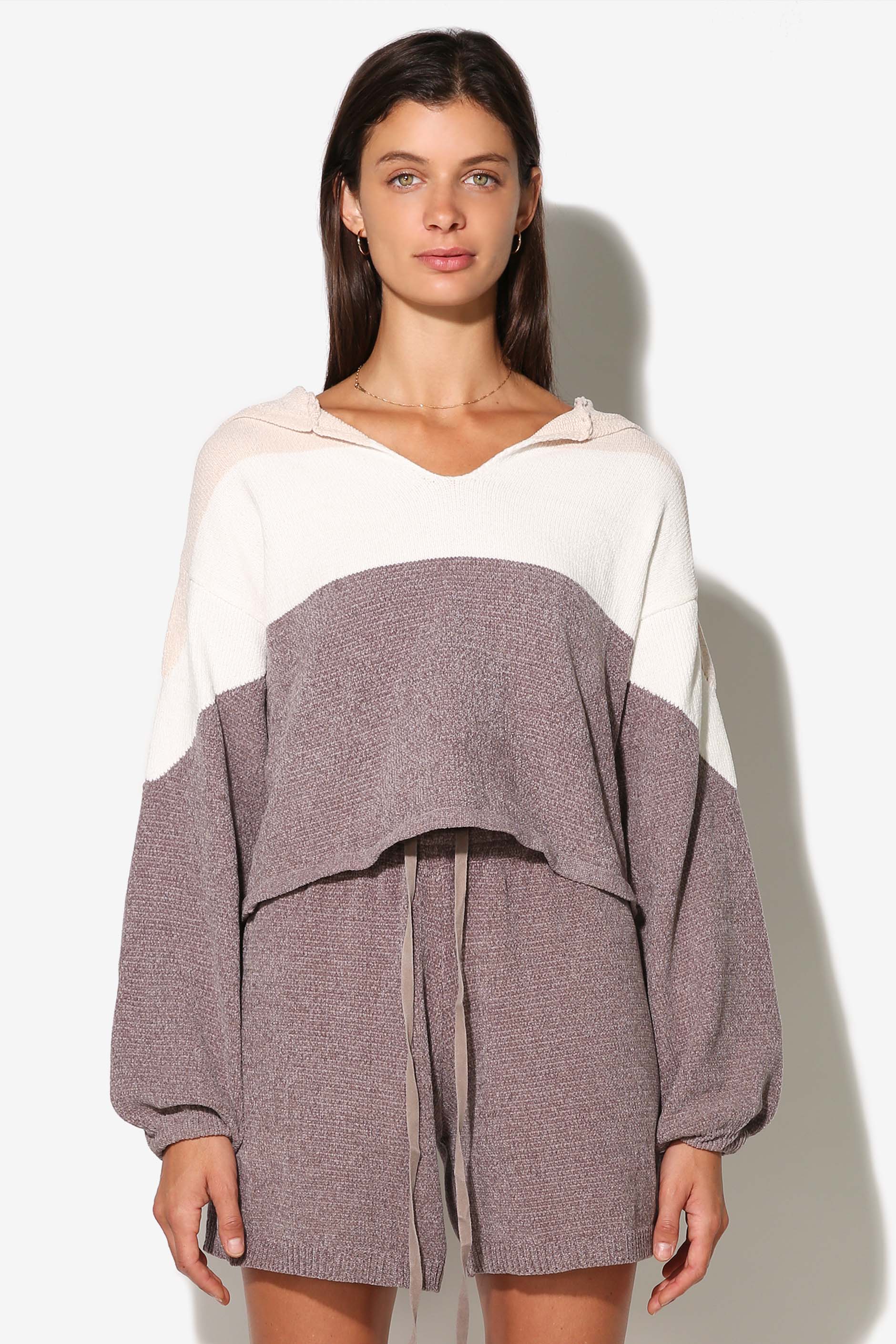 Chenille Knit Hoodie