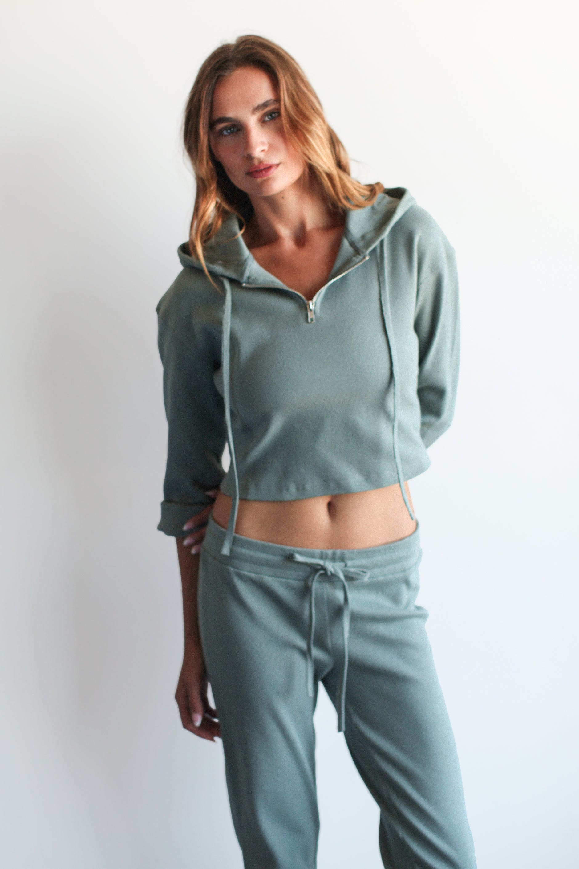 Cotton Rib Hoodie
